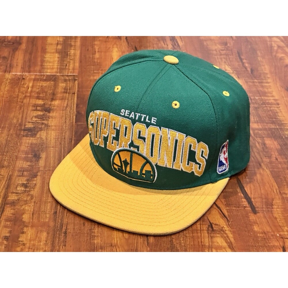 VTG Seattle SuperSonics Mitchell & Ness NBA Hardwood Classics Cap SnapBack Hat